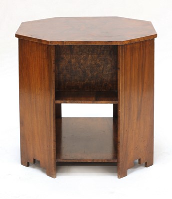 Lot 161 - An Art Deco walnut book table