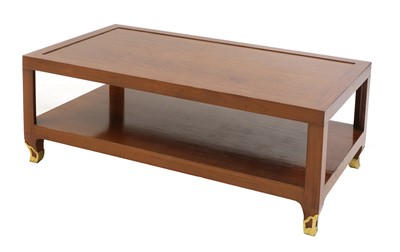 Lot 244 - A Maison Jansen mahogany coffee table