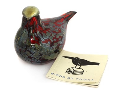 Lot 120 - An Iittala glass 'Rubiinilintu' bird