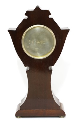 Lot 3 - An Art Nouveau silver-mounted mantel clock
