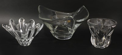 Lot 428 - A Daum clear glass bowl