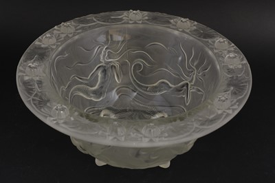 Lot 215 - An Art Deco-style pressed glass bowl