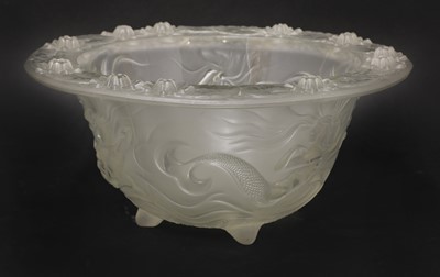 Lot 215 - An Art Deco-style pressed glass bowl