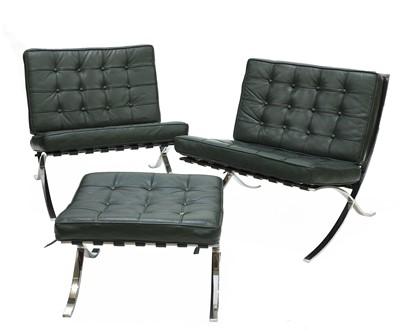 Lot 380 - A pair of 'Barcelona' chairs