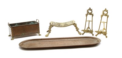 Lot 324 - An 18th century brass chamberstick