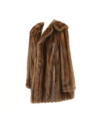 Lot 287 - A mink brown fur jacket
