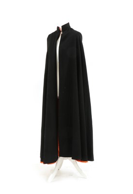 Lot 288 - A black opera coat