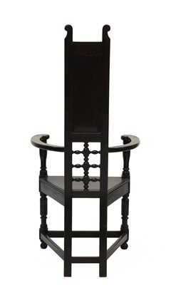 Lot 41 - A Shakespearian oak throne chair