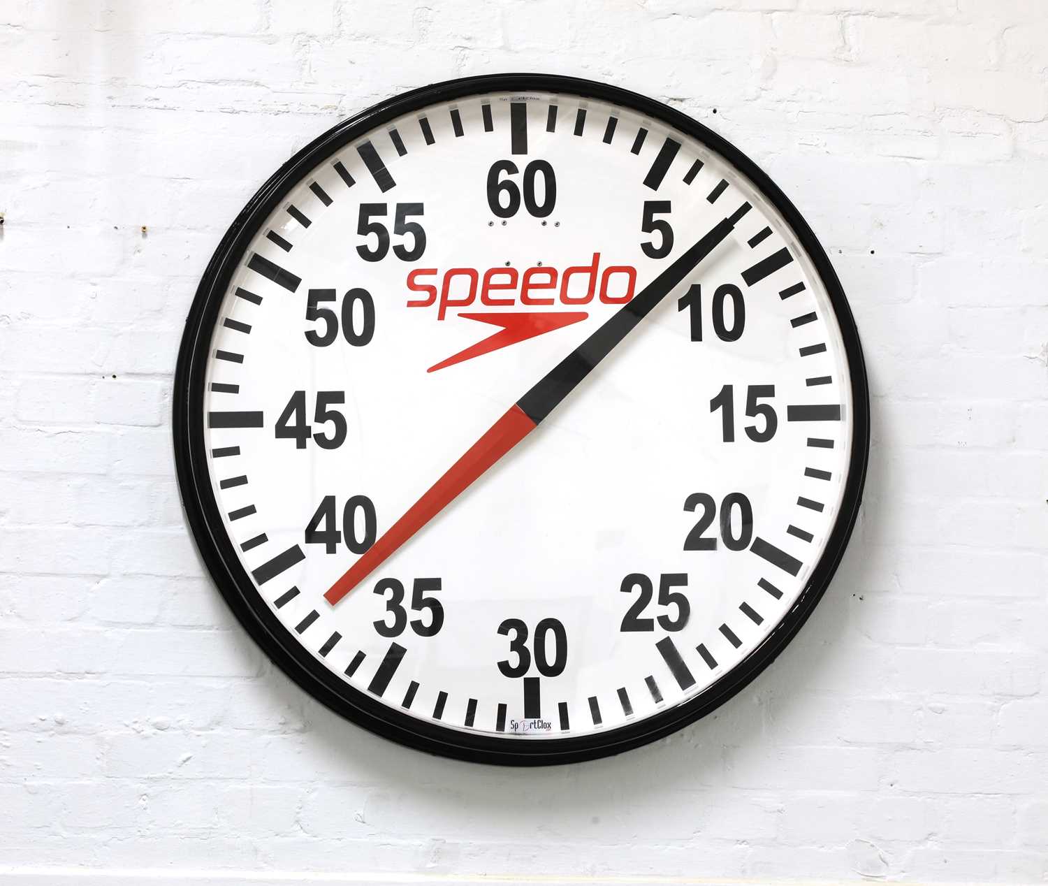 Clockwork Speedo Lot 593 - A Speedo pace wall clock,