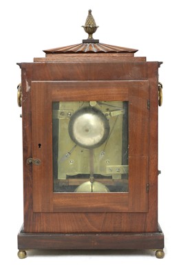 Lot 788 - A Regency mahogany and brass inlaid bracket clock