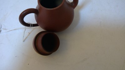 Lot 82 - Two Chinese Yixing teapots