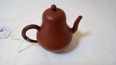 Lot 82 - Two Chinese Yixing teapots