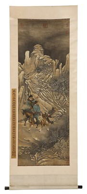 Lot 168 - A Chinese hanging scroll