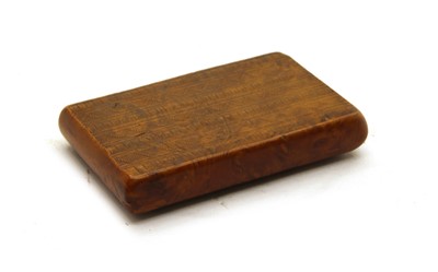 Lot 152 - A 19th century French treen snuff box