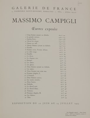 Lot 204 - Massimo Campigli (Italian, 1895-1971)