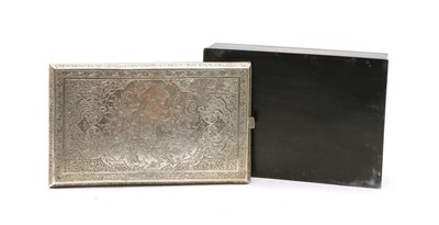 Lot 56 - A Persian silver cigarette case c.1890