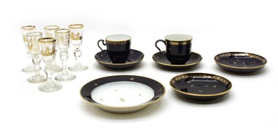 Lot 230 - SEVRES porcelain cups and saucers
