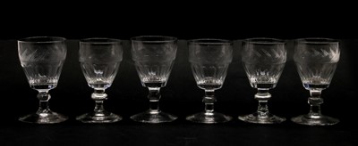 Lot 228 - A set of four Irish drinking glasses