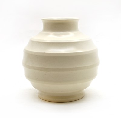 Lot 210 - A white 'Moonstone' Football vase