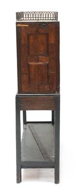 Lot 908 - An Indo-Portuguese ebony, tortoiseshell and kingwood cabinet on stand