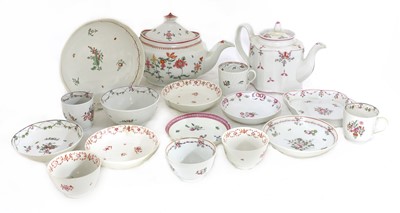 Lot 255 - New Hall porcelain teawares