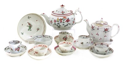 Lot 255 - New Hall porcelain teawares