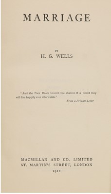 Lot 267 - H. G. WELLS, First editions