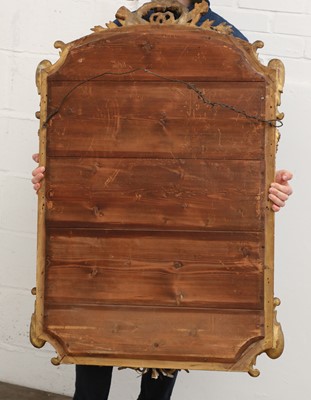 Lot 334 - A French Louis XVI-style giltwood mirror