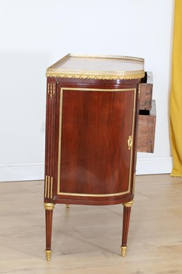 Lot 46 - A French Louis XVI-style mahogany and ormolu mounted commode