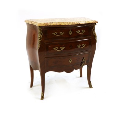 Lot 203 - A small French Louis XV-style kingwood and gilt-bronze mounted commode