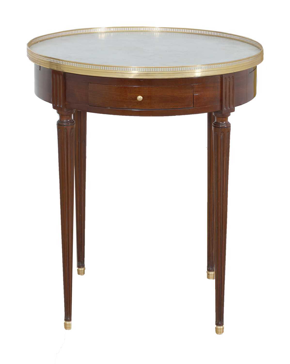Lot 166 - A French Louis XVI-style mahogany centre table