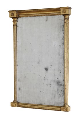 Lot 861 - A giltwood mirror