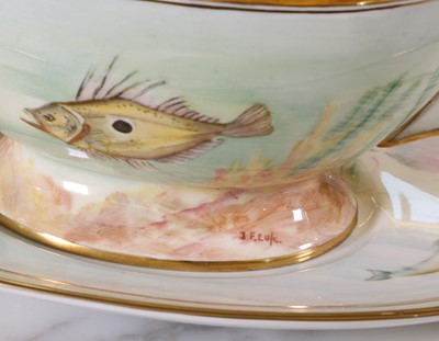 Lot 276 - A Minton porcelain fish service