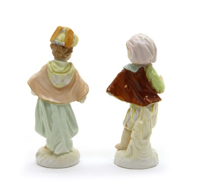 Lot 144 - A pair of small Berlin figures