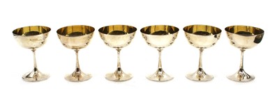 Lot 30 - Six cased silver goblets