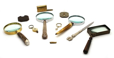 Lot 164 - Seven various magnifying glasses