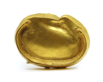Lot 173 - A French Art Nouveau bronze dish