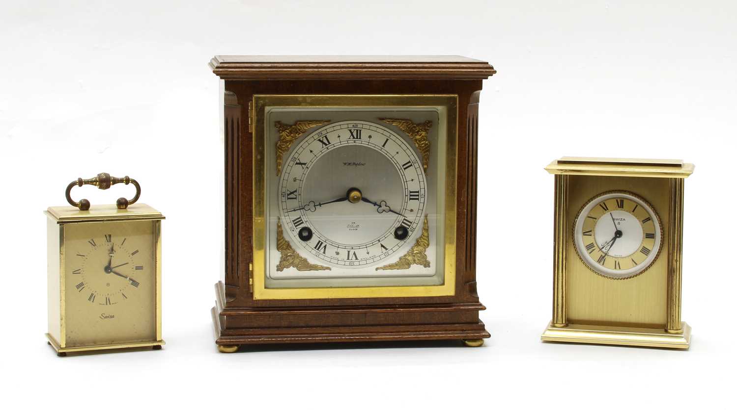 Lot 123 - Three mantel clocks