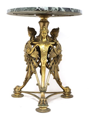 Lot 50 - A French Napoleon III gilt-metal occasional table