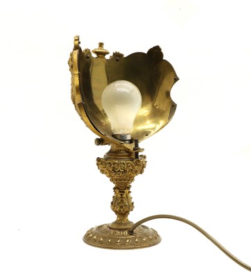 Lot 128 - A Renaissance style gilt metal table lamp