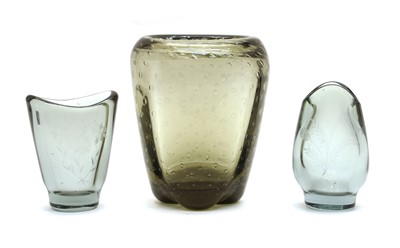 Lot 126 - Three items of studio glassware