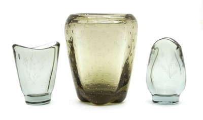 Lot 126 - Three items of studio glassware