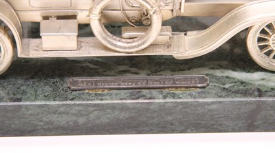 Lot 10 - A silver scale model of a Rolls Royce