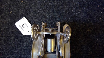 Lot 10 - A silver scale model of a Rolls Royce