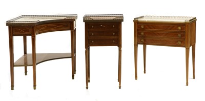 Lot 378 - Three marble top pieces of furniture