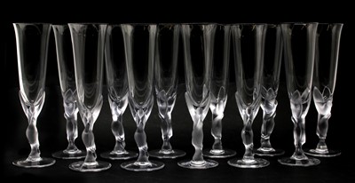 Lot 162 - A set of twelve Igor Carl Faberge champagne glasses
