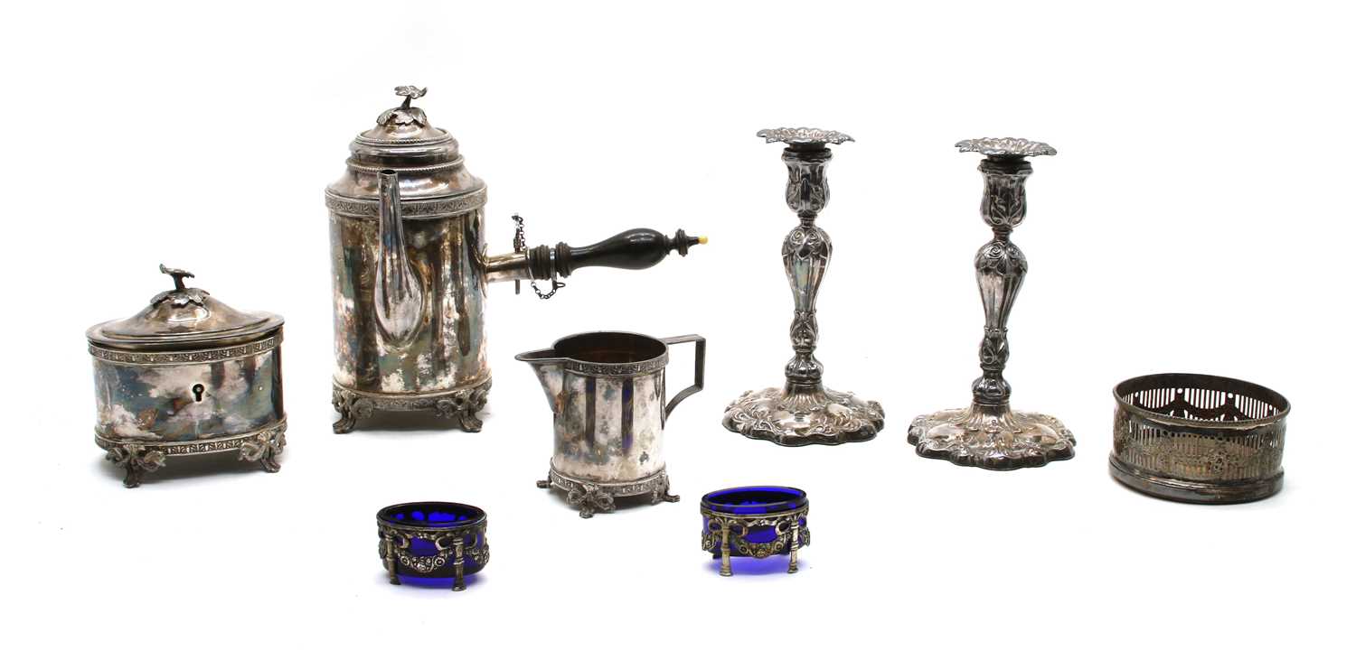 Lot 29 - Swedish silver plated items