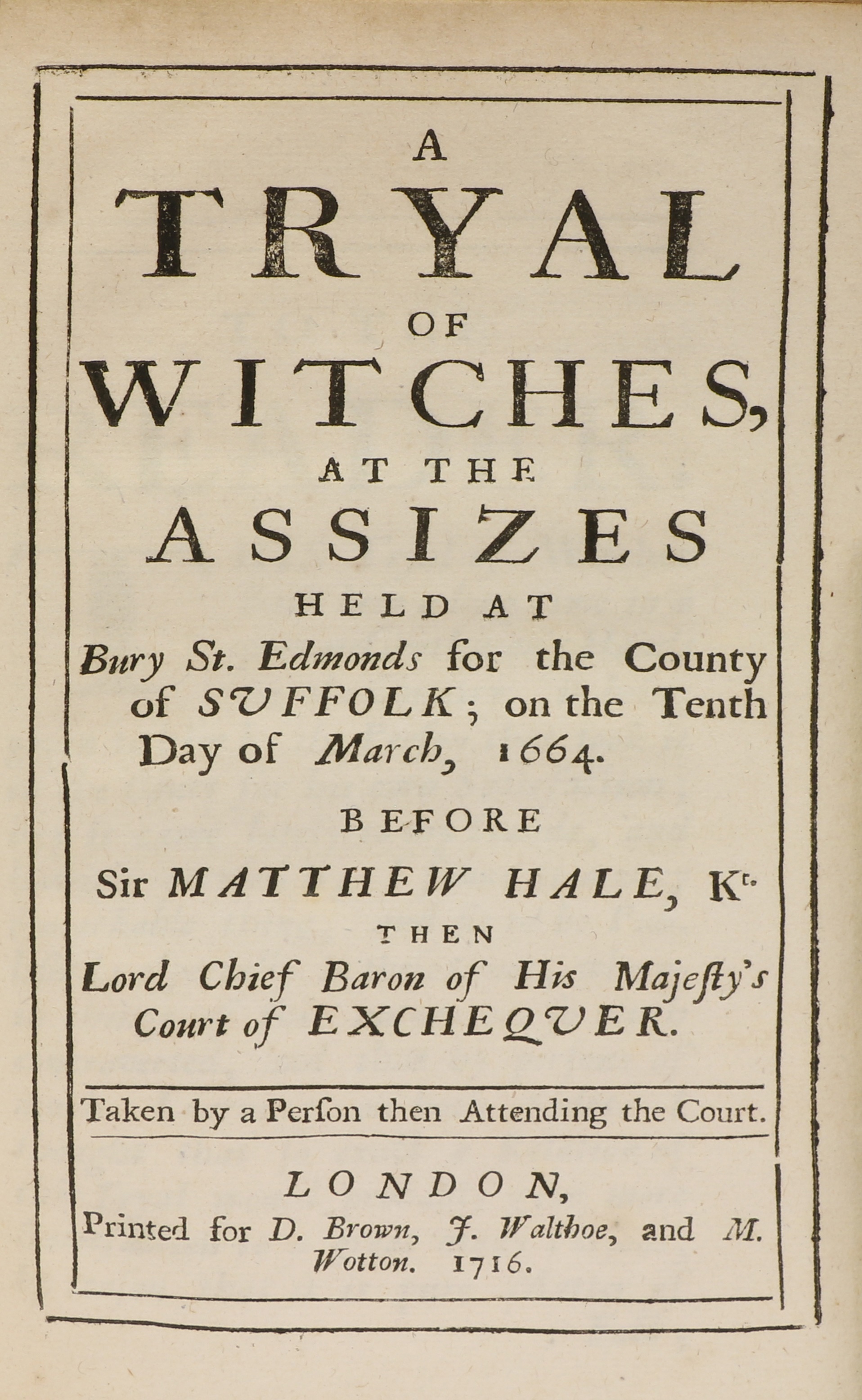 Lot 34 - WITCHCRAFT BOOK,