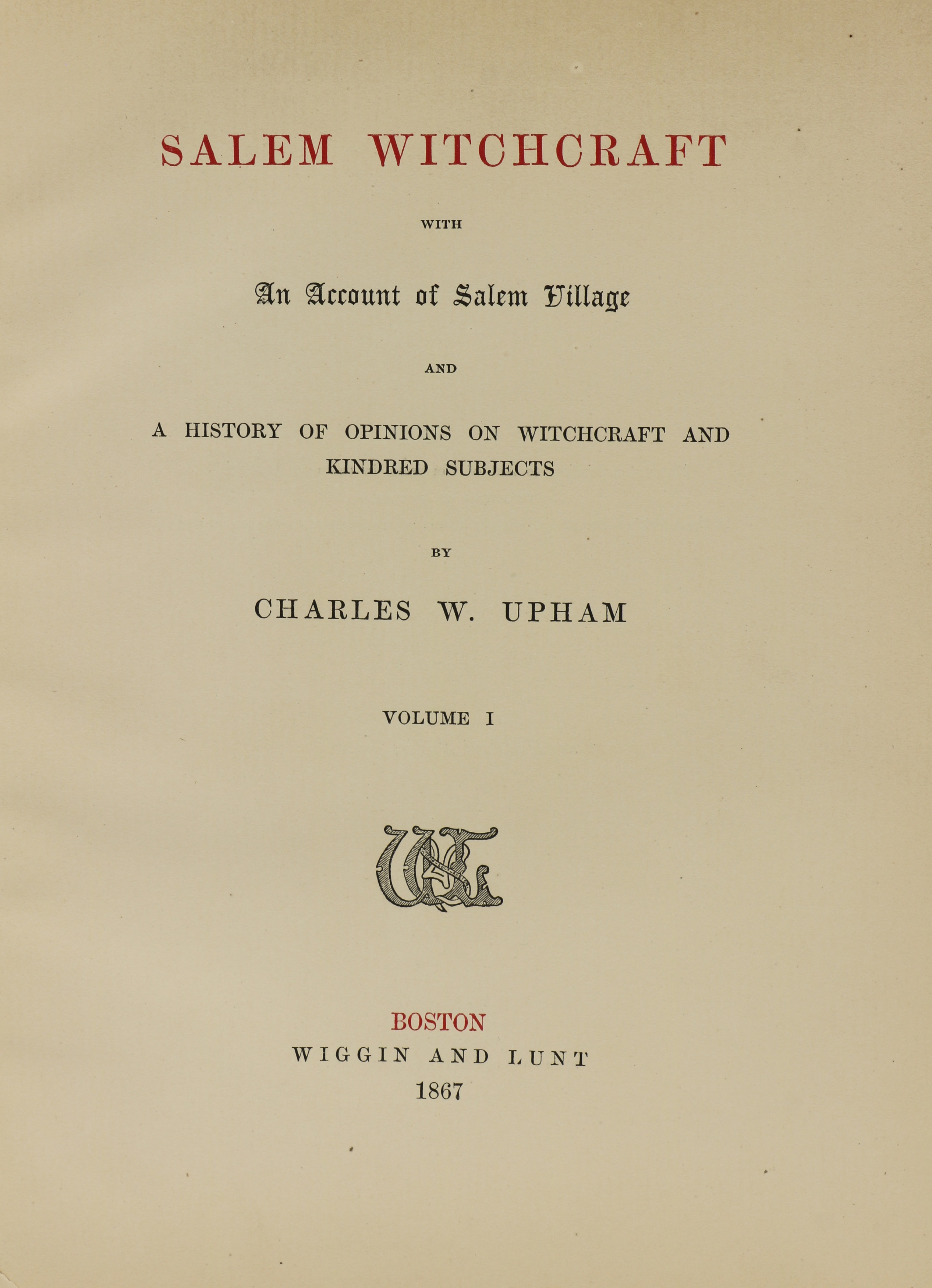 Lot 38 - WITCHCRAFT BOOK,