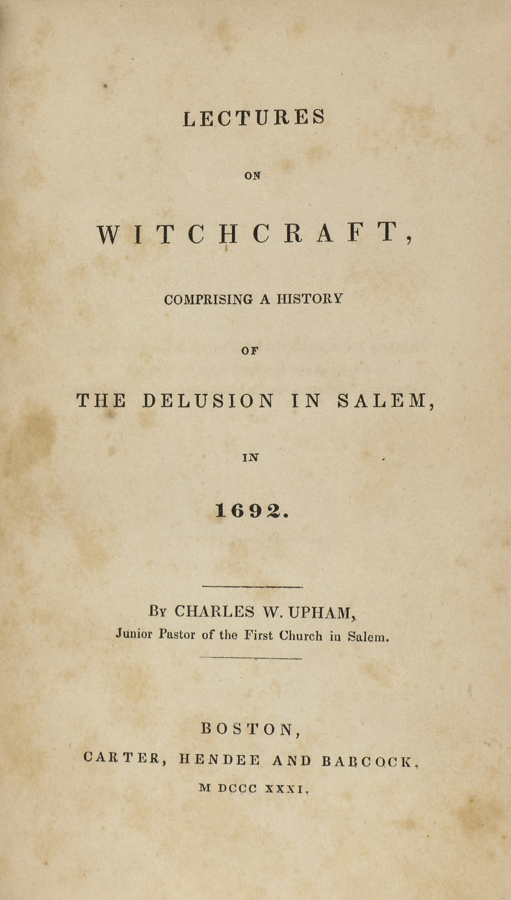 Lot 37 - WITCHCRAFT BOOK,